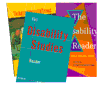 photo of books on disability studies